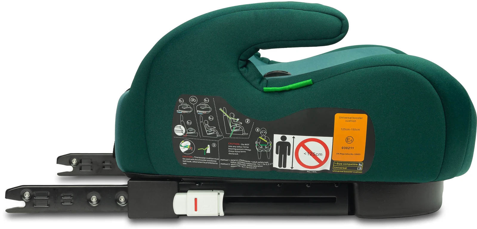 Автокрісло - бустер Caretero Puma ISOFIX I-SIZE (125-150 см) Emerald